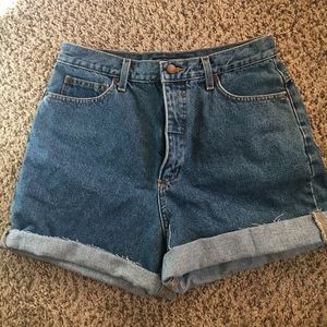 High Waisted Denim Jean Shorts